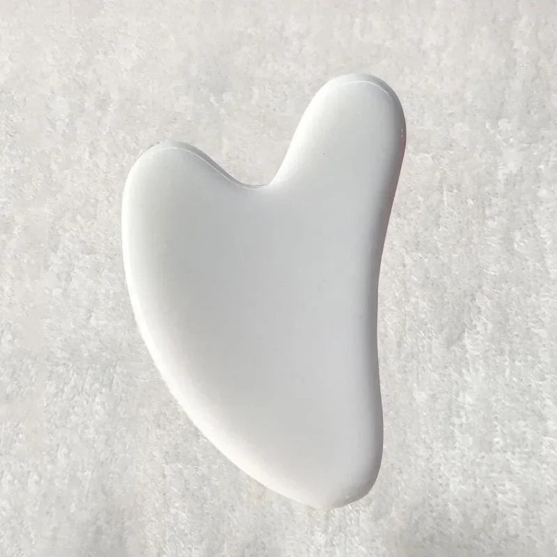 1Pc Heart Shape SPA Massage Beeswax Gua Sha Scraping Massage Scraper Face Massager Acupuncture Guasha Board Massager for Face